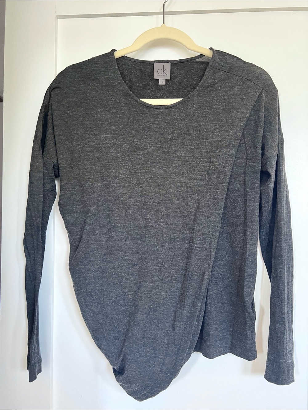 Calvin Klein Dark Charcoal Crewneck Top